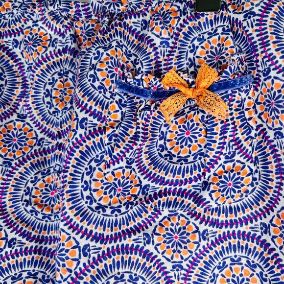 Victoria’s Secret Medium Cotton Pajama Set Geometric Capri Loungewear - Picture 6 of 8